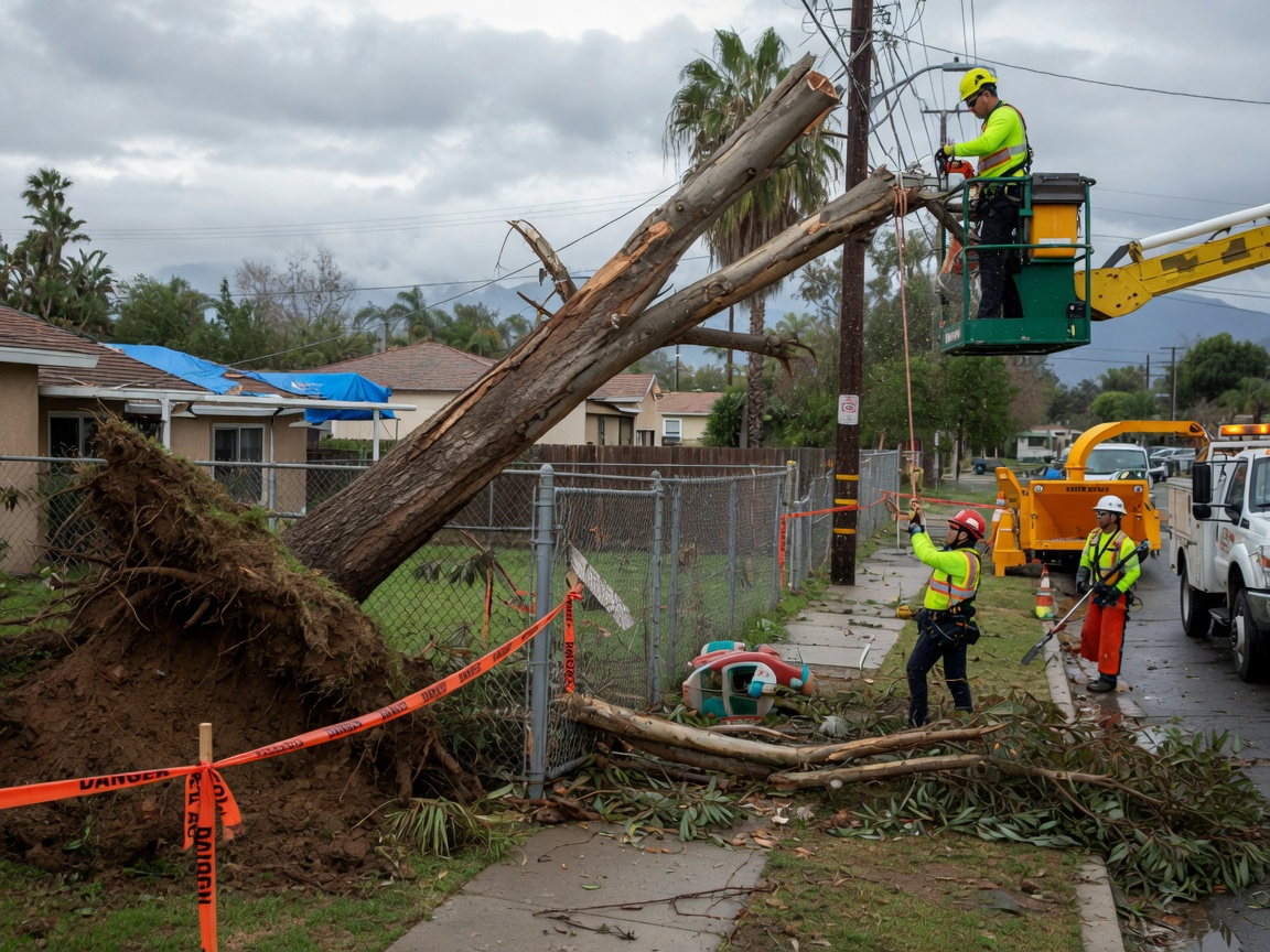 Safely Remove Hazardous Trees After a Storm in El Monte