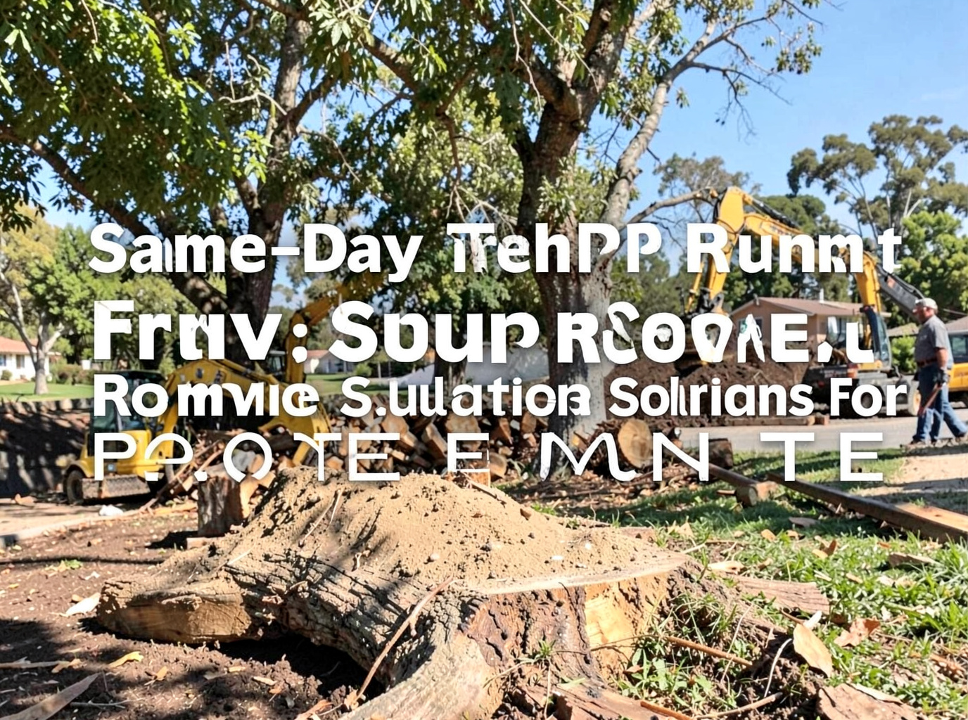Same‑Day Tree Stump Removal: Fast Solutions for El Monte